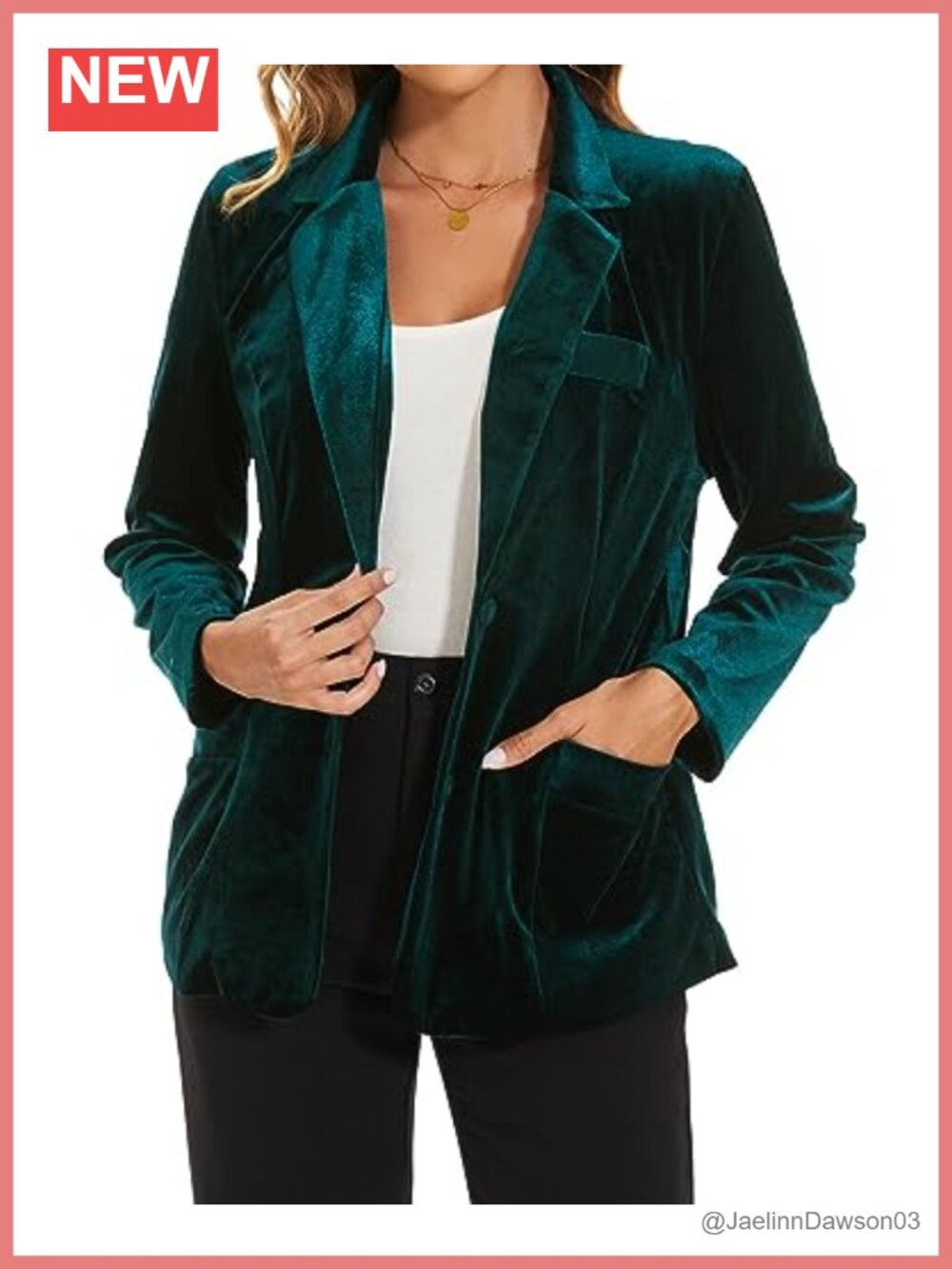 Velvet Blazer Fully Lined Long Sleeve Two Button Notch Collar Work Office Suit